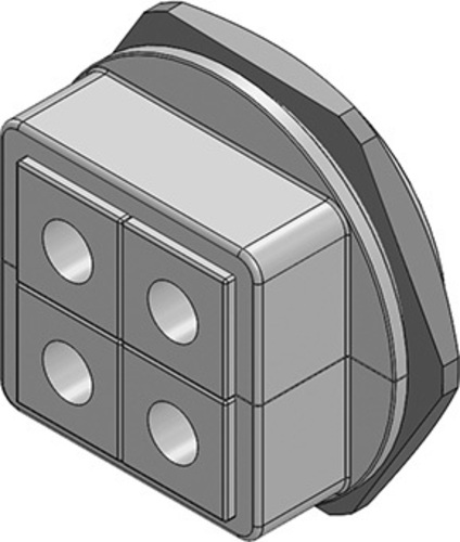 Icotek Kabelverschraubung teilbar KVT 63/4