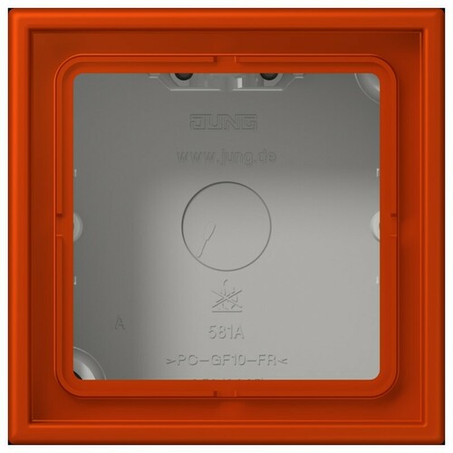 Jung Aufputz-Kappe 1-fach ch rouge vermillon 59 LC 581 A 244