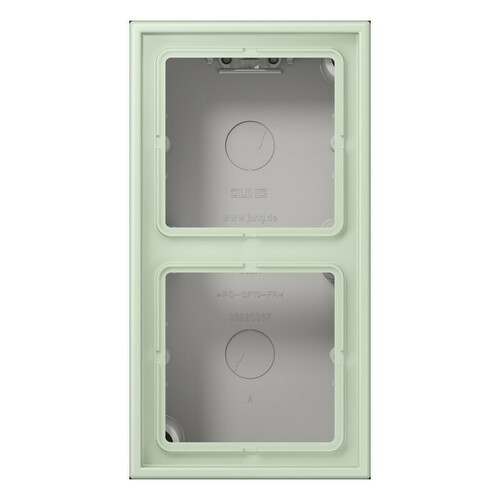 Jung Aufputz-Kappe 2-fach ch vert anglais pale LC 582 A 218