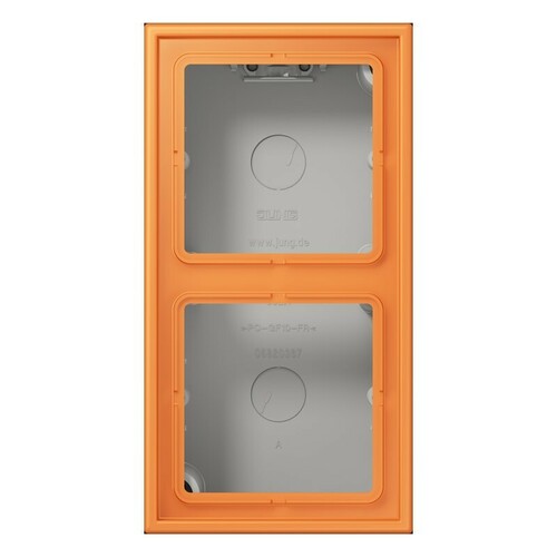 Jung Aufputz-Kappe 2-fach ch orange clair (32081) LC 582 A 225