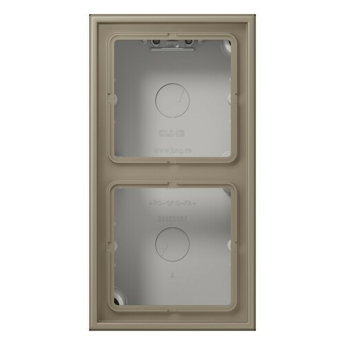 Jung Aufputz-Kappe 2-fach ch ombre naturelle moye LC 582 A 242