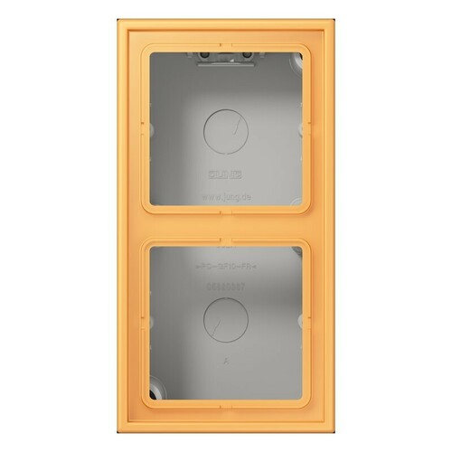 Jung Aufputz-Kappe 2-fach ch ocre jaune clair LC 582 A 254