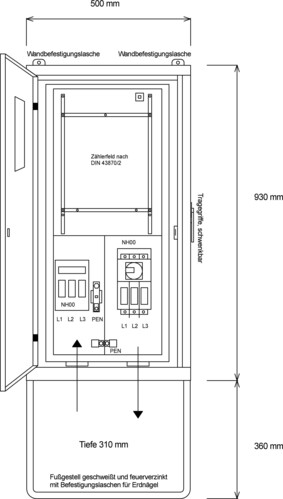 Steidele-Stromvert. Baustromverteiler für Vattenfall A 80-V
