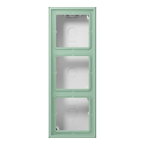 Jung Aufputz-Kappe 3-fach ch vert anglais clair LC 583 A 217