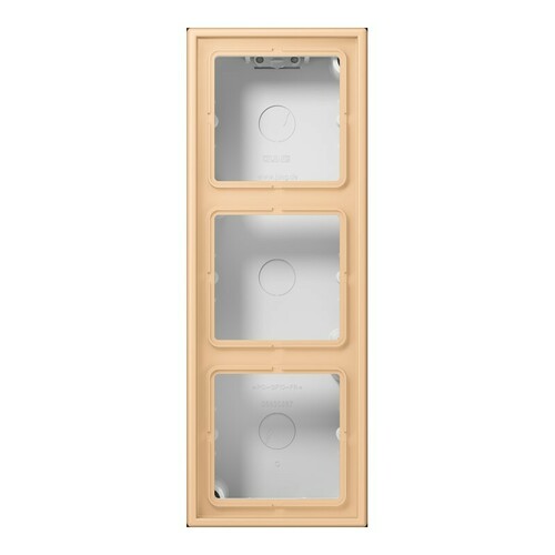 Jung Aufputz-Kappe 3-fach ch terre sienne claire LC 583 A 237