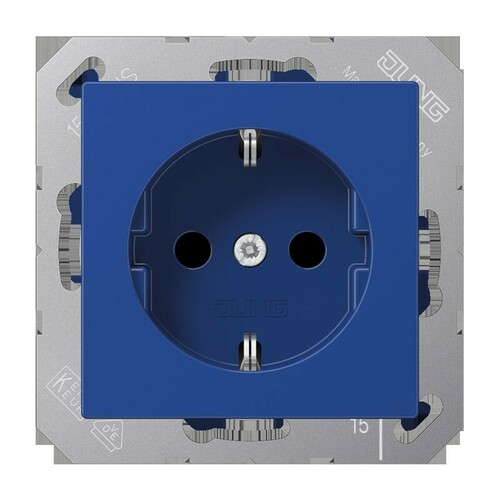 Jung SCHUKO-Steckdose, 16 A 250 16 A 250 V A 1521 BF BL Jung SCHUKO-Steckdose, 16 A 250 16 A 250 V A 1521 BF BL