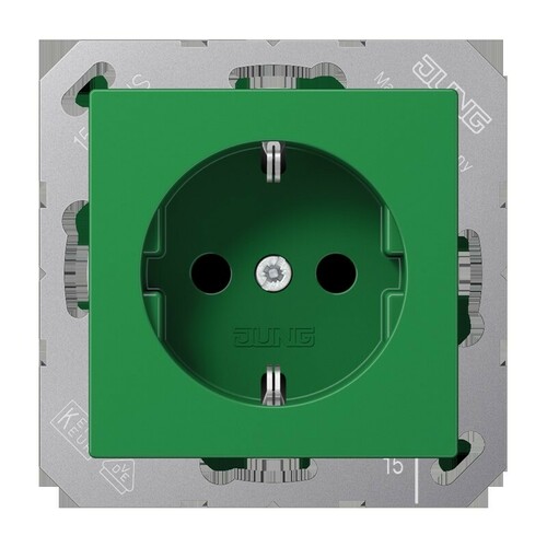 Jung SCHUKO-Steckdose, 16 A 250 16 A 250 V A 1521 BF GN Jung SCHUKO-Steckdose, 16 A 250 16 A 250 V A 1521 BF GN