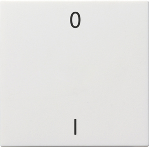 Gira Wippe Aufdruck 1/0 System 55 Reinweiß 361503