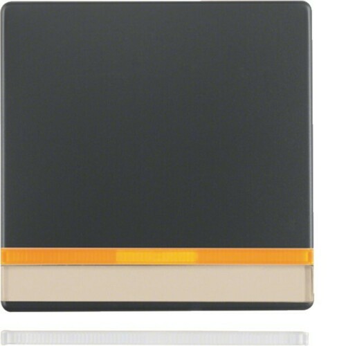 Berker Wippe m. Linse u. Beschrif Q.1/Q.3 schwarz matt MAN0200423