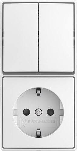 Busch-Jaeger Kombination Wippschalter 2601/5/20 EAPBJ-524