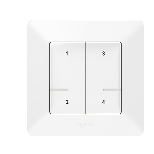 Legrand Szenentaster 4-fach Ultraweiß Legrand 752168