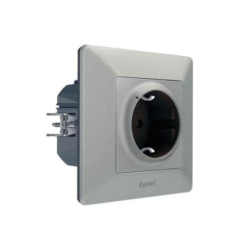 Legrand Schutzko-Steckdose Aluminium Legrand 752394