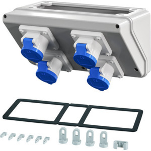 Hensel Mi Connection Box 4xCEE 16A, 3p., 230V Mi CB 19 Hensel Mi Connection Box 4xCEE 16A, 3p., 230V Mi CB 19