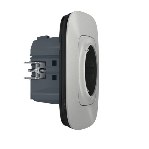 Legrand Schutzko-Steckdose Aluminium Legrand 752794