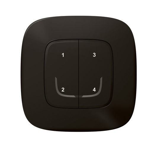 Legrand Szenentaster 4-fach Schwarz Legrand 752868