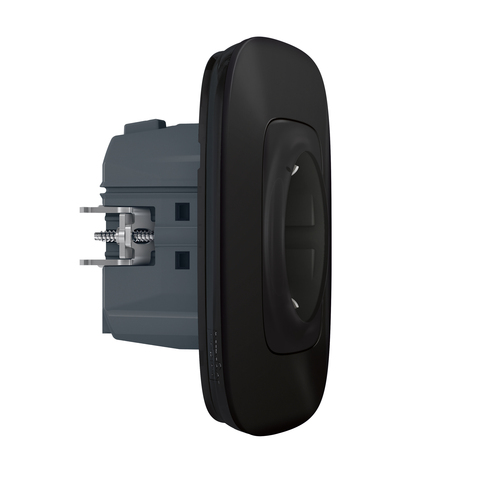 Legrand Schutzko-Steckdose Schwarz Legrand 752894