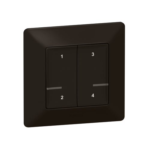 Legrand Szenentaster 4-fach Schwarz Legrand 756368
