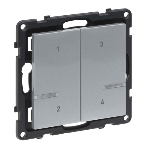 Legrand Szenentaster 4-fach Aluminium Legrand 765735