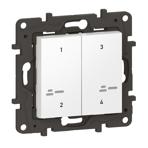 Legrand Szenentaster 4-Fach Ultraweiß Legrand 863604 Legrand Szenentaster 4-Fach Ultraweiß Legrand 863604