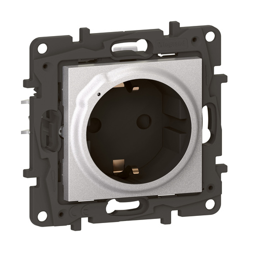Legrand Schutzko-Steckdose Aluminium Legrand 863720 Legrand Schutzko-Steckdose Aluminium Legrand 863720