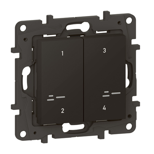 Legrand Szenentaster 4-Fach Schwarz Legrand 863804
