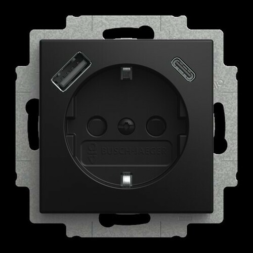 Busch-Jaeger USB-Steckdosen-Einsatz 20 EUCB2USBAC-915