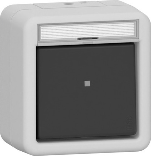 Gira Wippschalter Aus 2-p BSF WD AP Grau 310231