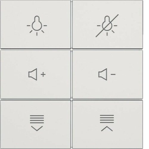 Berker Tasten für Tastsensormodul 6fach, S.x/B.x, pola 81183289 Berker Tasten für Tastsensormodul 6fach, S.x/B.x, pola 81183289