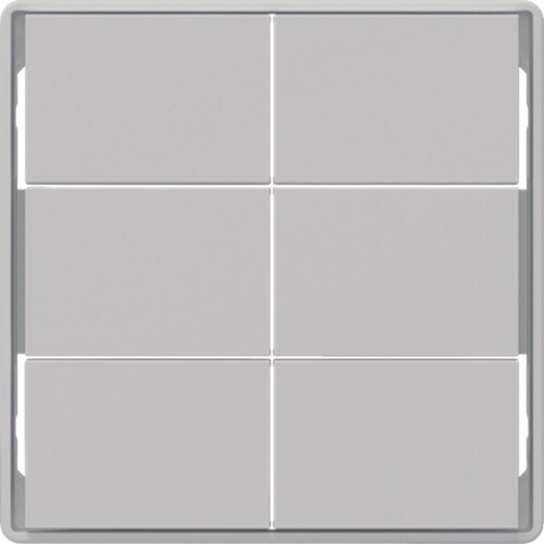 Berker Tasten für Tastsensormodul 6fach, Q.x, aluminium matt 81183024 Berker Tasten für Tastsensormodul 6fach, Q.x, aluminium matt 81183024
