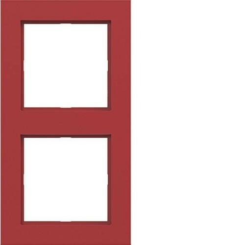 Hager Rahmen 2-fach ch A.1 rot glänzend WAD6200RG