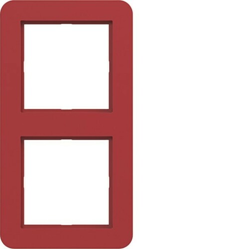 Hager Rahmen 2-fach ch C.1 rot glänzend WAD7200RG