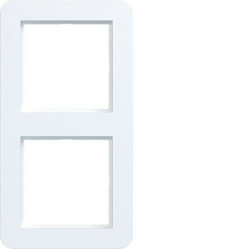 Hager Rahmen 2-fach ch, C.1 lichtweiß matt WAD7200WM