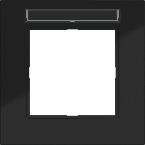 Hager RA 1-fach Beschr.feld A.8 nachtschwarz gl WAD8101BG