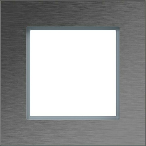 Hager LED-RA 1-fach A.8 edelst. matt Met. gebrst WAD8120ES