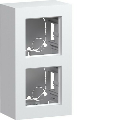 Hager Gehäuse 2-fach ch AP A.8 liweiß gl WAD8210WG
