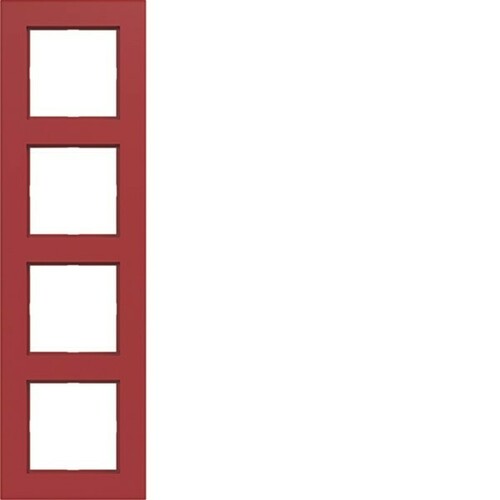 Hager Rahmen 4-fach ch A.8 rot glänzend WAD8400RG Hager Rahmen 4-fach ch A.8 rot glänzend WAD8400RG