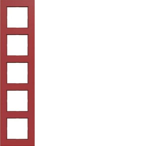 Hager Rahmen 5-fach ch A.8 rot glänzend WAD8500RG Hager Rahmen 5-fach ch A.8 rot glänzend WAD8500RG