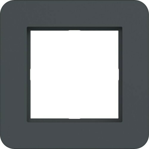 Hager LED-Rahmen 1-fach ch C.8 anthrazit matt lack WAD9120AT Hager LED-Rahmen 1-fach ch C.8 anthrazit matt lack WAD9120AT