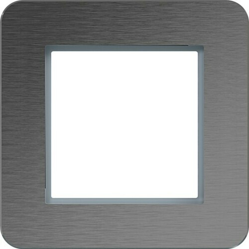 Hager LED-RA 1-fach C.8 edelst. matt Met. gebrst WAD9120ES Hager LED-RA 1-fach C.8 edelst. matt Met. gebrst WAD9120ES
