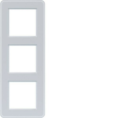 Hager Rahmen 3-fach ch C.8 Glas lichtweiß matt WAD9300GWM Hager Rahmen 3-fach ch C.8 Glas lichtweiß matt WAD9300GWM
