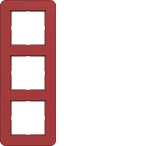 Hager Rahmen 3-fach ch C.8 rot glänzend WAD9300RG Hager Rahmen 3-fach ch C.8 rot glänzend WAD9300RG