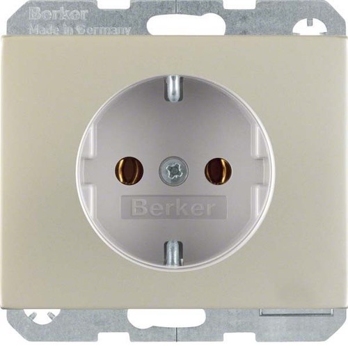 Berker SCHUKO-Steckdose edelstahl 47157004