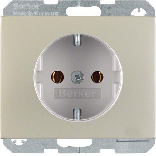 Berker SCHUKO-Steckdose edelstahl 41157004