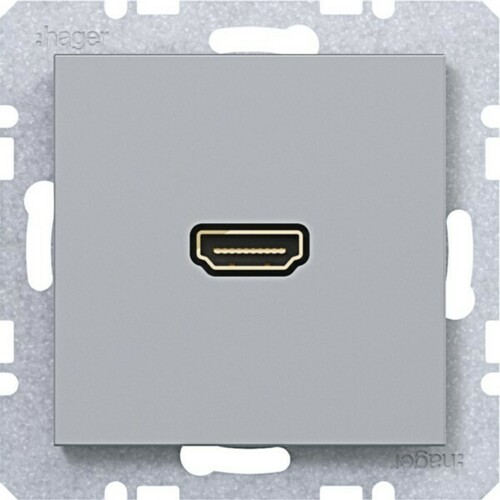 Hager High Def. Steckd. Ax/Cx titan matt lack WAF4379TA Hager High Def. Steckd. Ax/Cx titan matt lack WAF4379TA