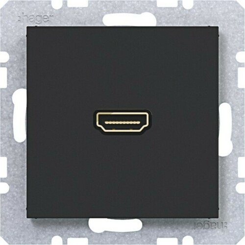 Hager HD Std. 90 St.-ansch. Ax/Cx schwarz mt WAF4380BM Hager HD Std. 90 St.-ansch. Ax/Cx schwarz mt WAF4380BM
