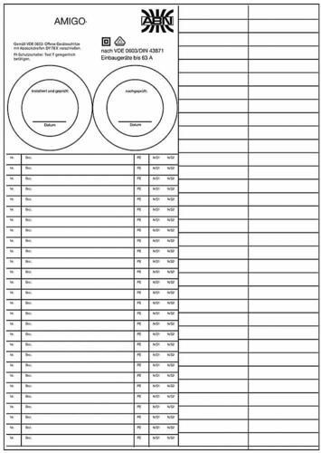 ABN Stromkreis Bezeichn.blatt AZUSB1 (VE10) ABN Stromkreis Bezeichn.blatt AZUSB1 (VE10)