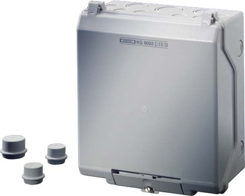 Hensel KV-Leergehäuse EB-Mass 182x205x95mm KG 9003 IN