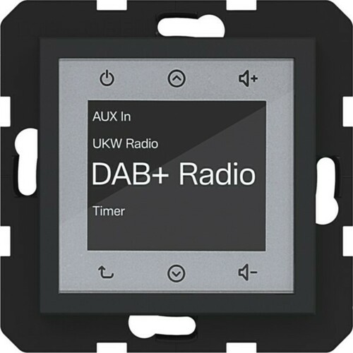 Hager Radio Touch DAB+ A.x/C.x schwarz matt WAN6011BM