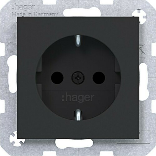 Hager Std erh. BS SK Ax/Cx schwarz mt WAS1200BM