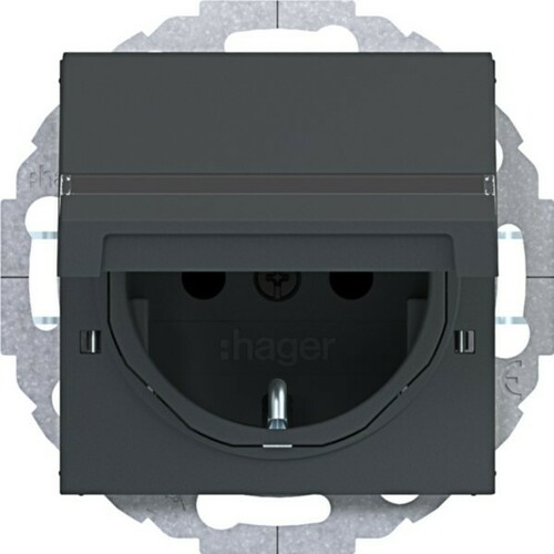 Hager SD SCHUKO KLD BF EHBS Ax/Cx ant mt lack WAS1214AT